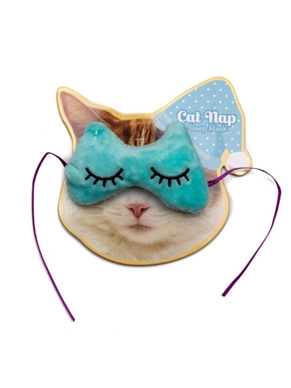 Cat Nip Filled Blue Sleep Mask - Cat Toy by R2P Pet